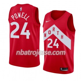 Män Toronto Raptors Tröja Norman Powell 24 2018-19 Nike Röd Swingman